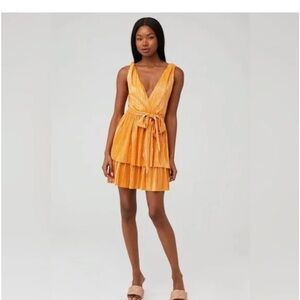 Sabina Musayev Alma Dress Mandarin color size Medium